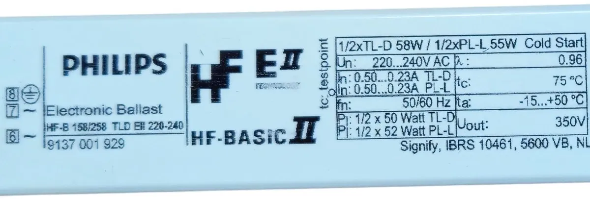 Philips HF-Basic II Voorschakelapparaat - 93160330 - E3CAF