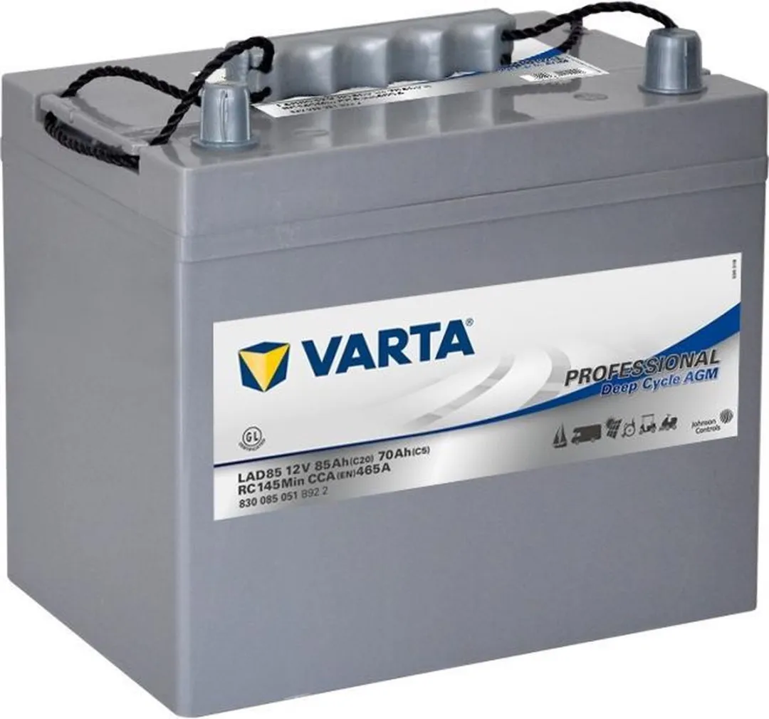 Varta LAD85 AGM Accu 12V 85Ah - Auto