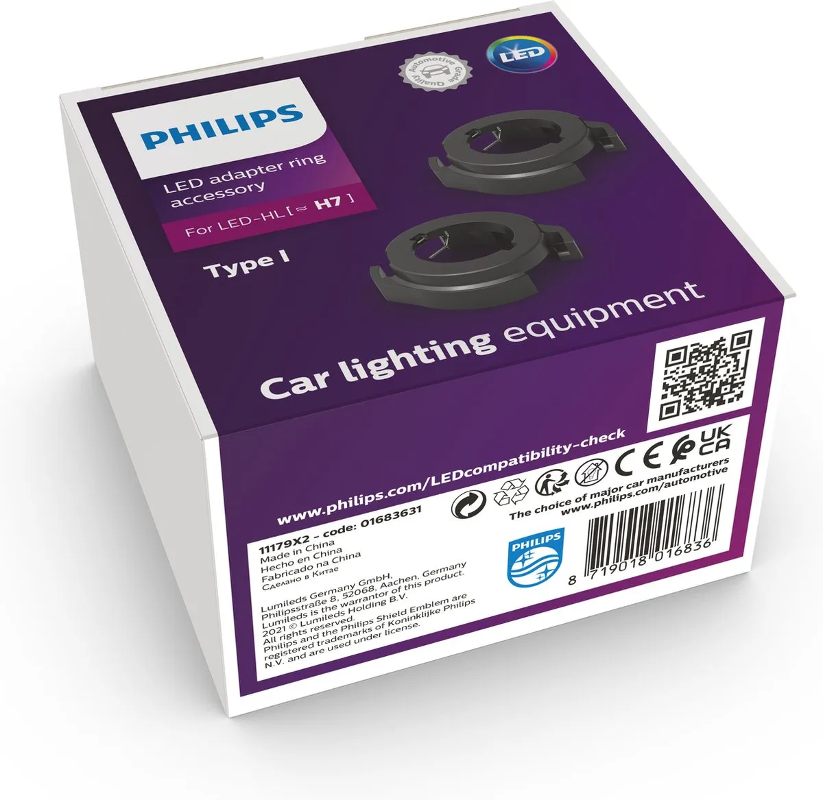 Philips 11179X2 LED Adapter - 2 Stuks - afbeelding 2 van 2