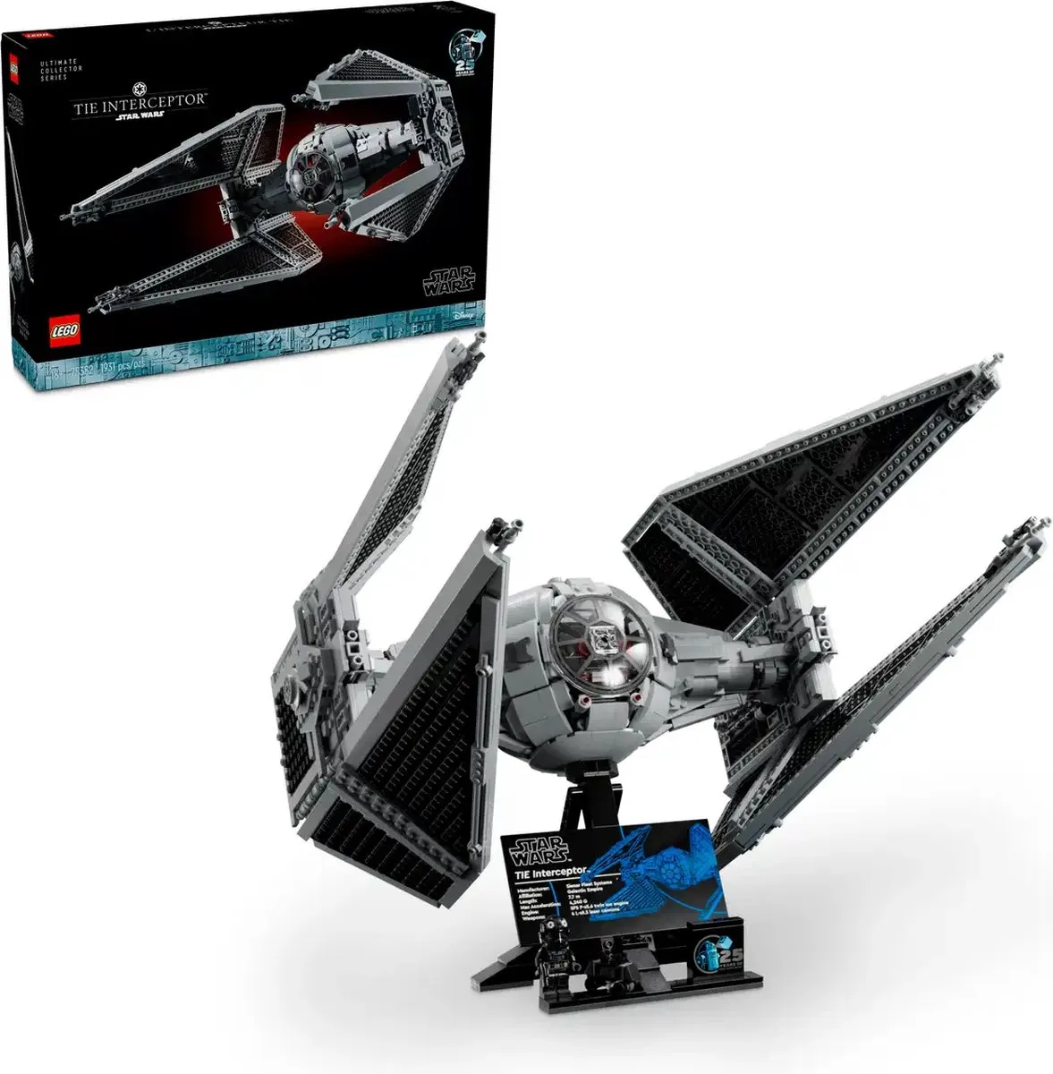 LEGO Star Wars 75382 TIE Interceptor - 1931 Stukken - Meerkleurig