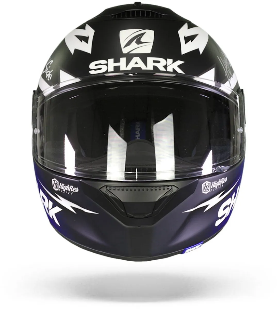 Shark Spartan 1.2 Parassol Motorhelm - XS - Mat Zwart/Blauw/Zilver