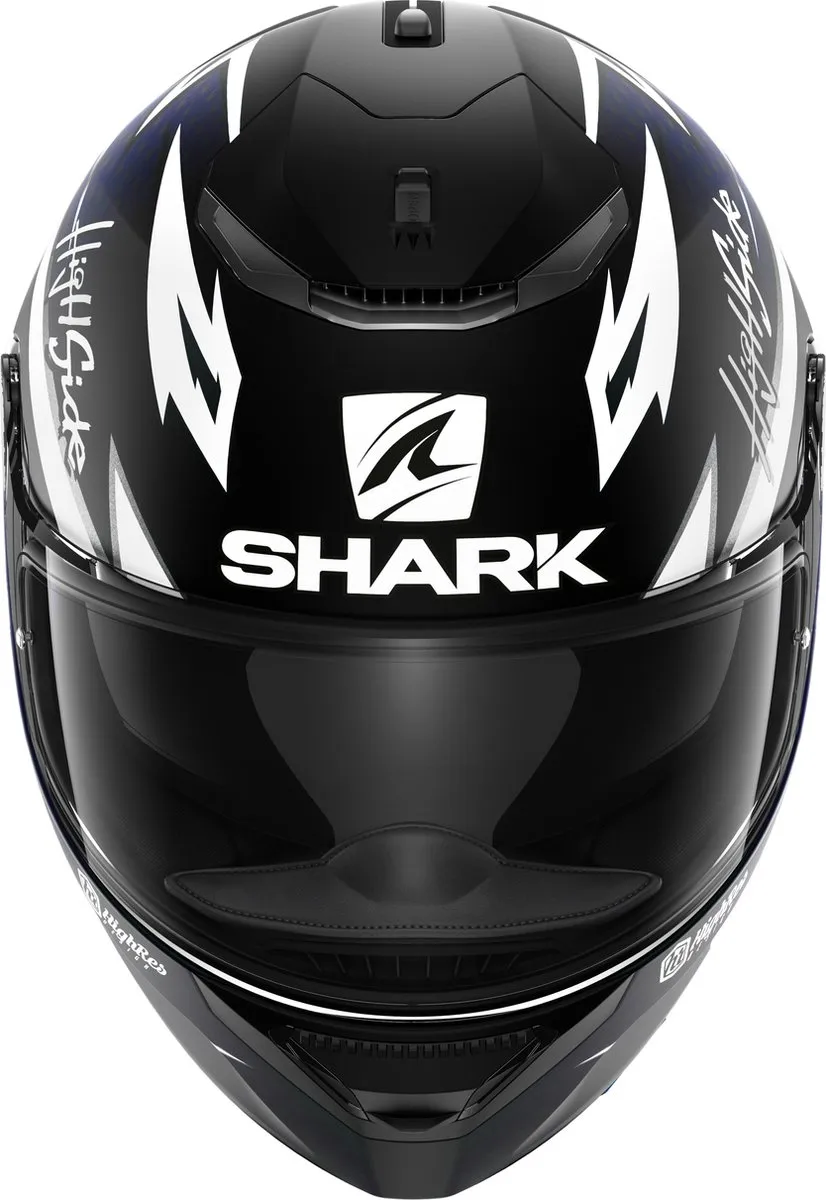 Shark Spartan 1.2 Parassol Motorhelm - XS - Mat Zwart/Blauw/Zilver