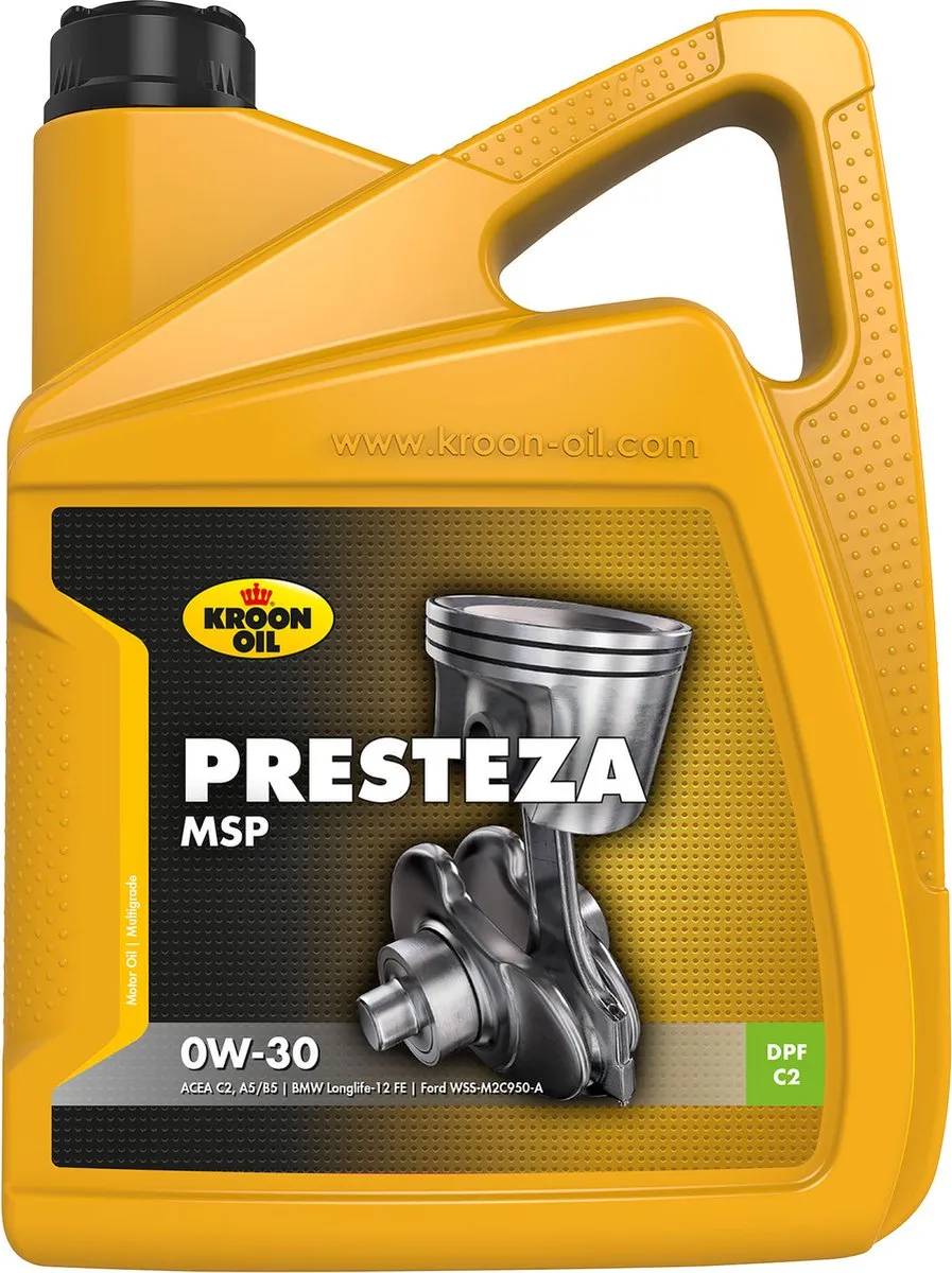 Kroon-Oil Presteza MSP Longlife-12 FE 5L - 0W-30 - afbeelding 6 van 6