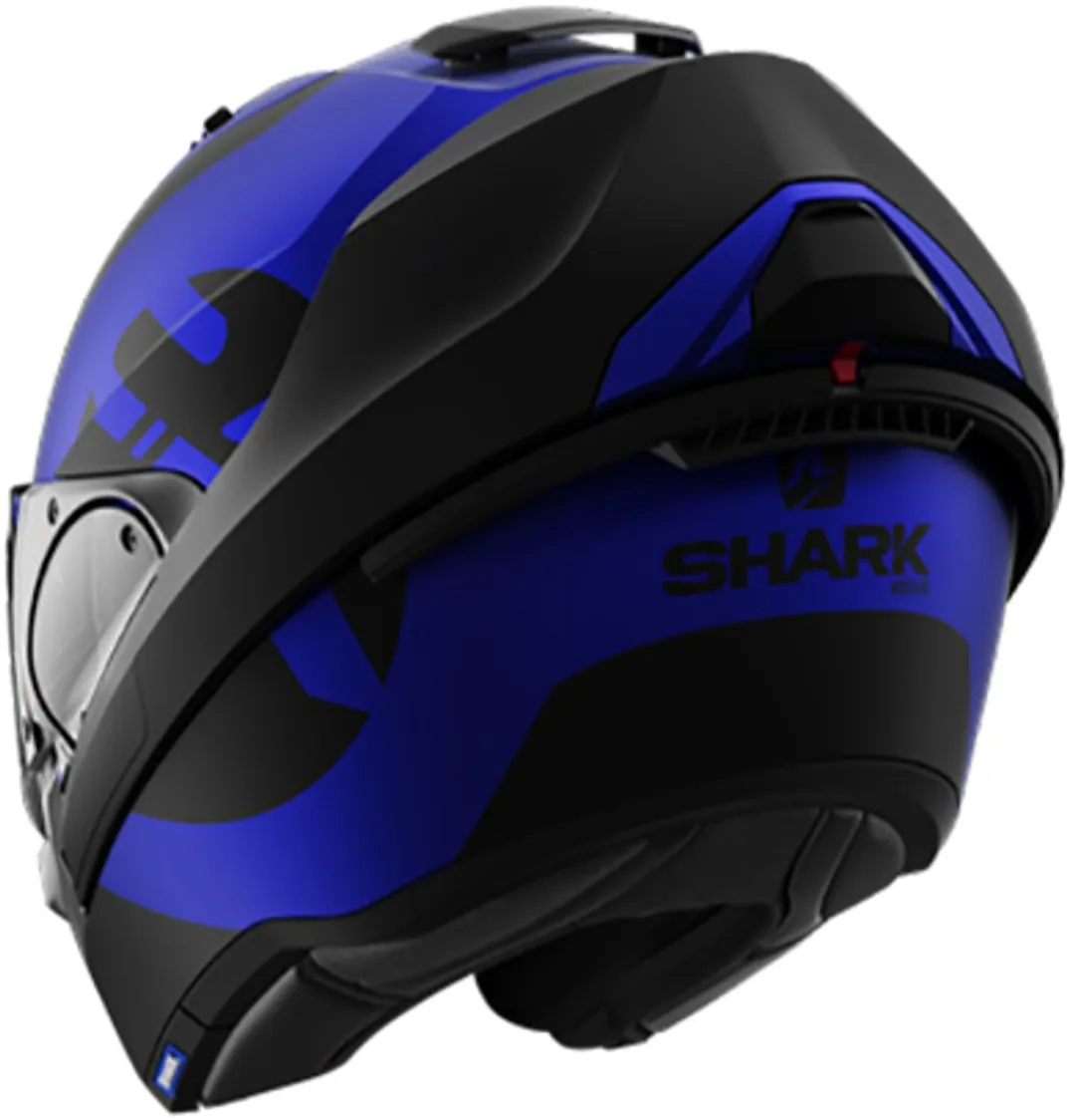 Shark Evo ES KEDJE Motorhelm - Mat Blauw/Zwart - Maat XS