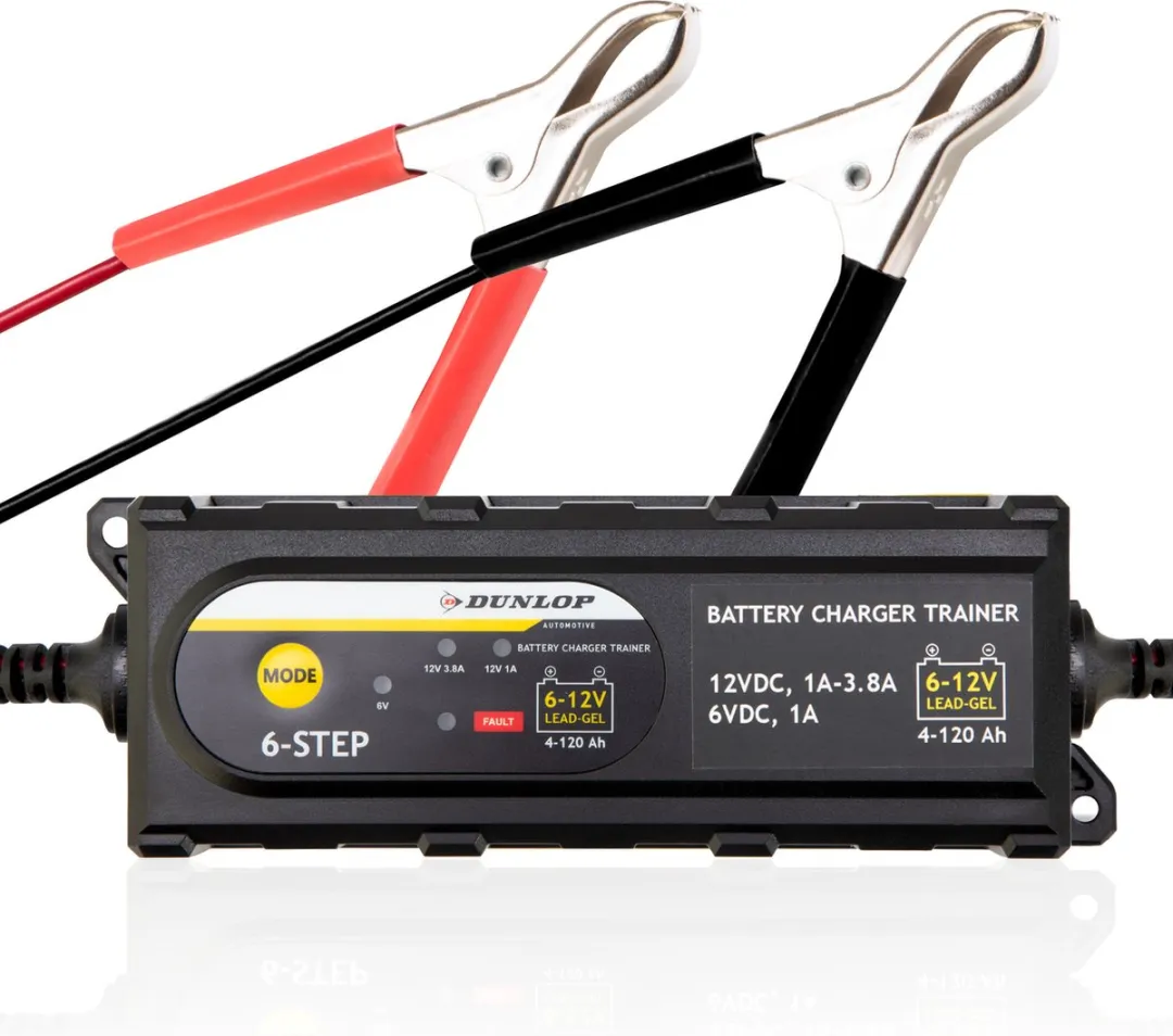 Dunlop Acculader-Trainer 6/12V Intelligent 6 Fasen