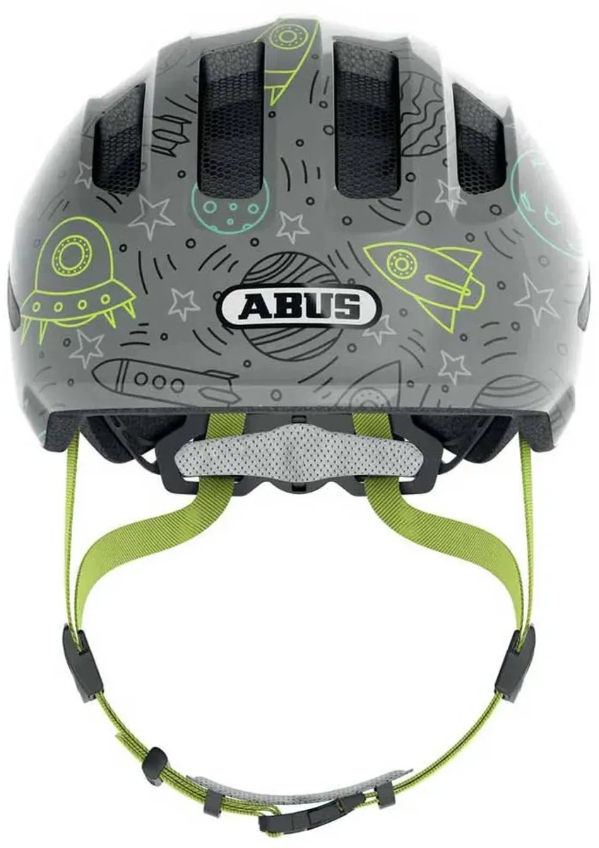 ABUS Smiley 3.0 LED Fietshelm M - Grijs Ruimtepatroon - afbeelding 5 van 6