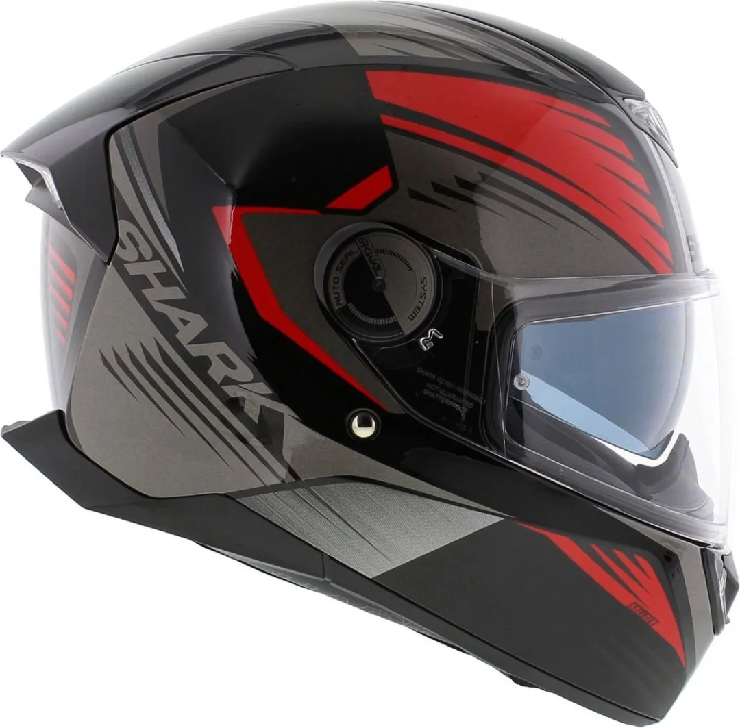 Shark Skwal 2.2 Hallder Motorhelm - XS - Rood Antraciet