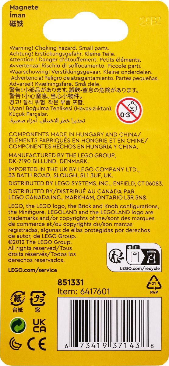 LEGOLAND® Magneet met meisjesfiguur