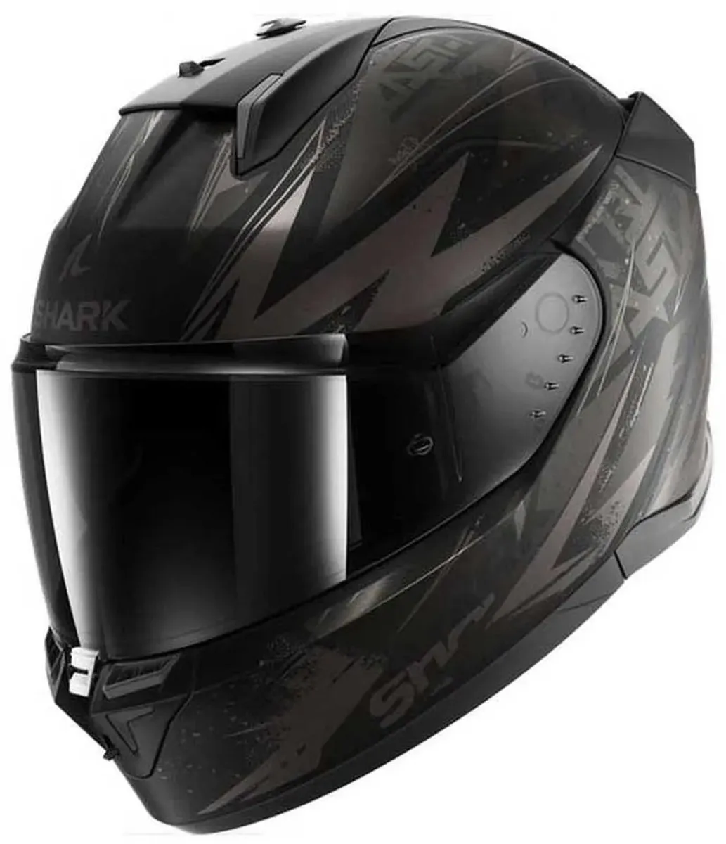 Shark D-Skwal 3 Blast-R Mat Antraciet Helm - Maat S - afbeelding 6 van 6