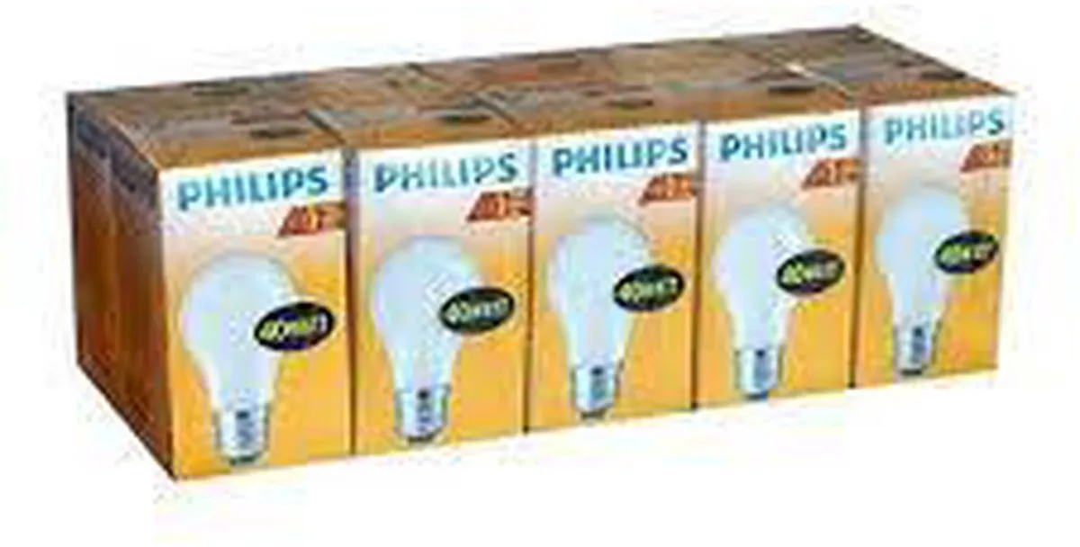 Philips Standaard Gloeilamp Mat 40W E27 - 10 Stuks