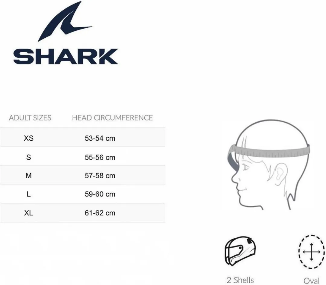 Shark X-Drak 2 Thrust-R KAO Jethelm - XS - Zwart