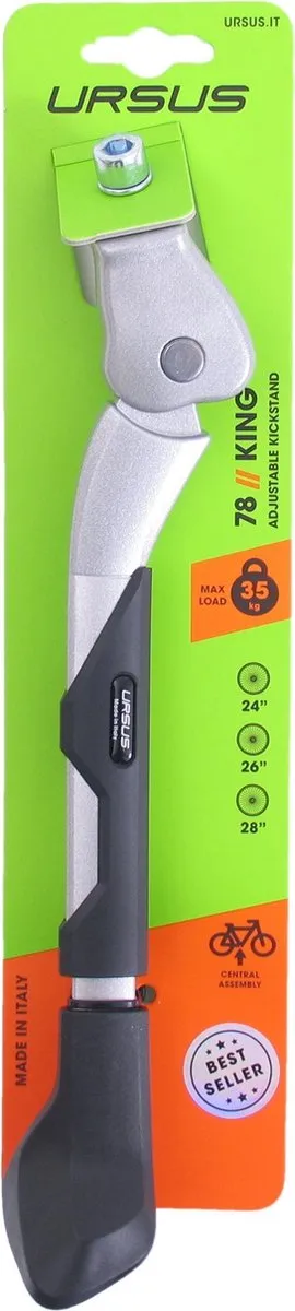 Ursus Verstelbare Zijstandaard 24-28 inch - Zilver - 35 kg