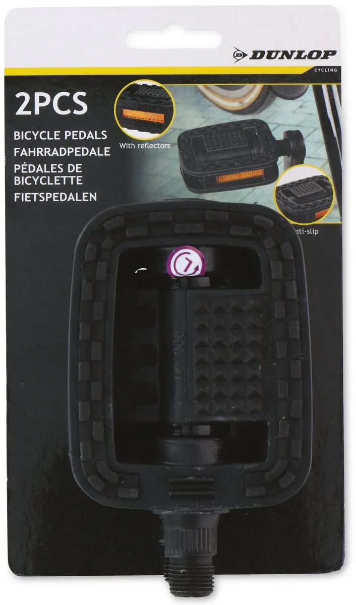 Dunlop Fietspedalen 2 st Tour K-Mark - Zwart