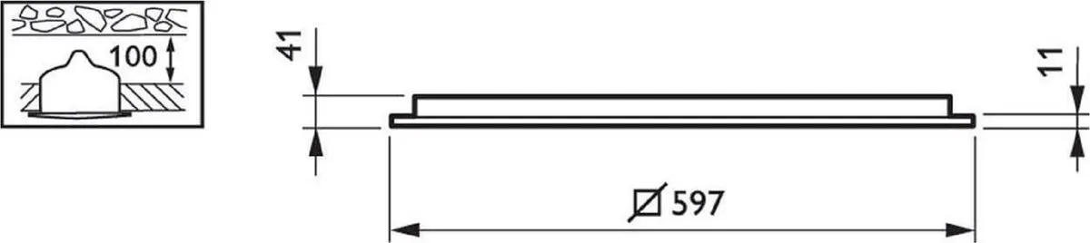 Philips CoreLine Ressesed- Inbouwarmatuur RC134B LED37S/840 PSD W60L60 OC Plafond/wandarmatuur