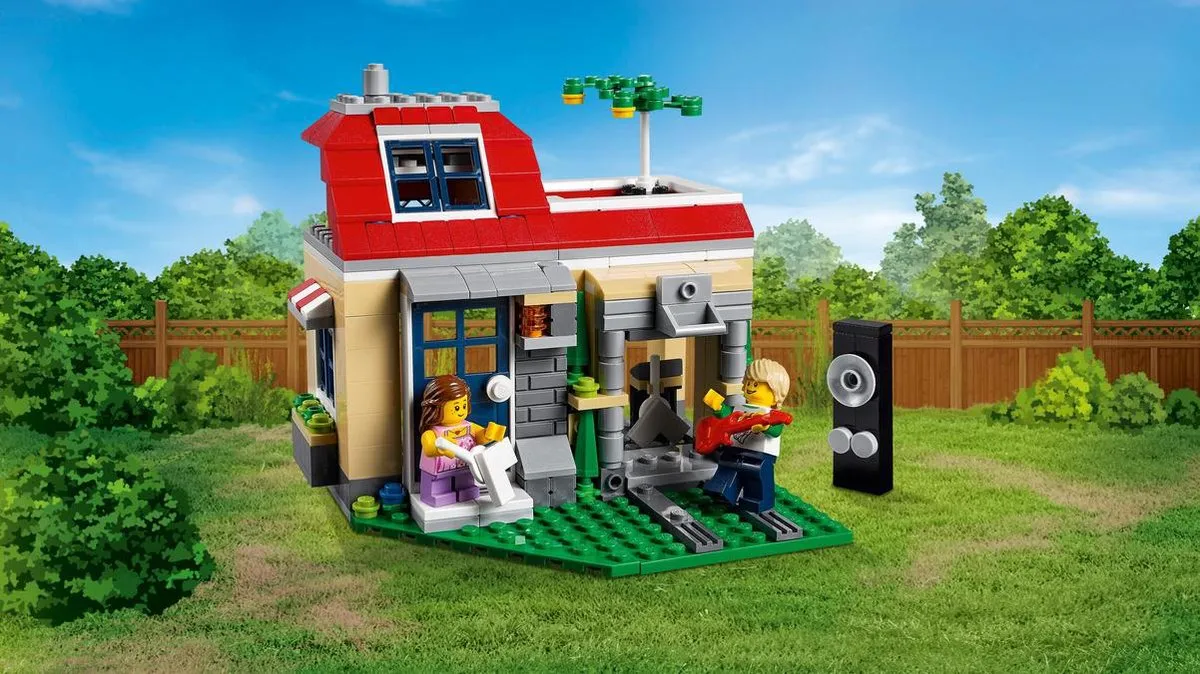 LEGO Creator 31067 Vakantie aan het Zwembad - 356 Stukken - Geel - afbeelding 6 van 6