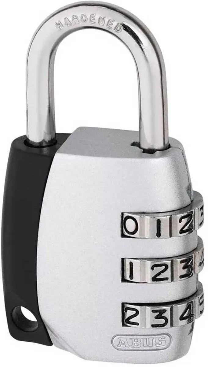 ABUS 155/30 Combinatiehangslot - 5 mm - Zilver