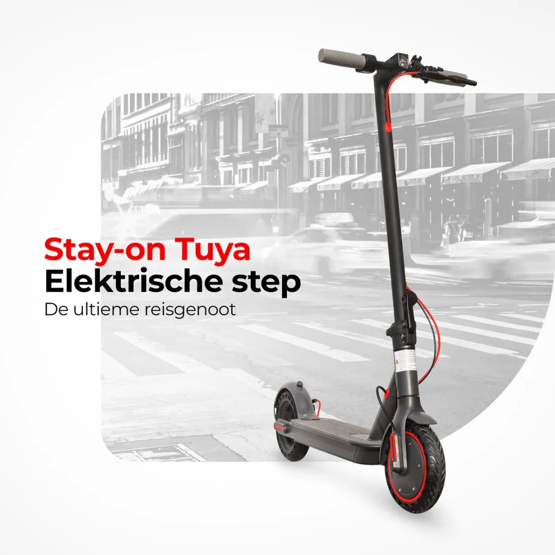 Tuya Stay-on - Elektrische Step - Krachtige 350W Motor - Stuur tas - Snelheid tot 25km/h - Bereik tot 30km - Compact Inklapbaar - Inclusief Smart-App