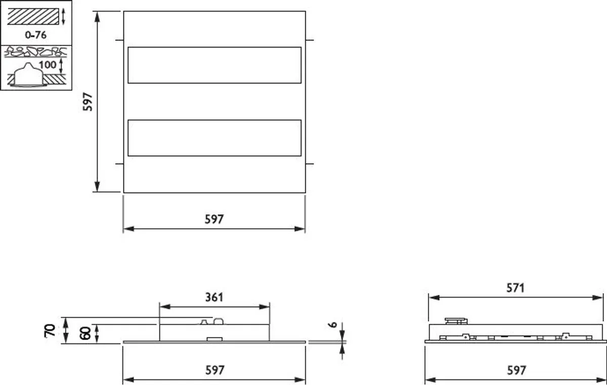 Philips LED Paneel FlexBlend RC340B 30W - 4200lm - 60x60cm - afbeelding 3 van 4