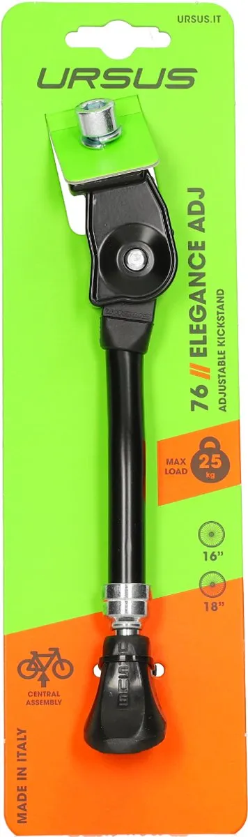Ursus Elegance Fietsstandaard - Zwart - 16-18 inch