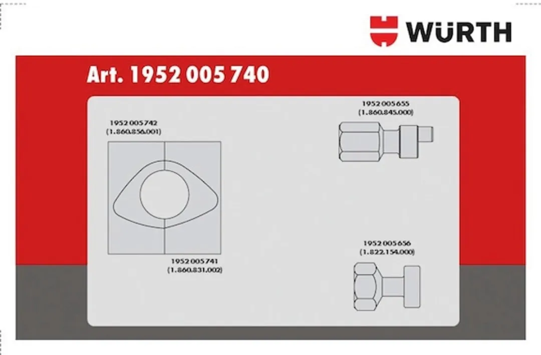 Würth Timinggereedschapset 4-delig