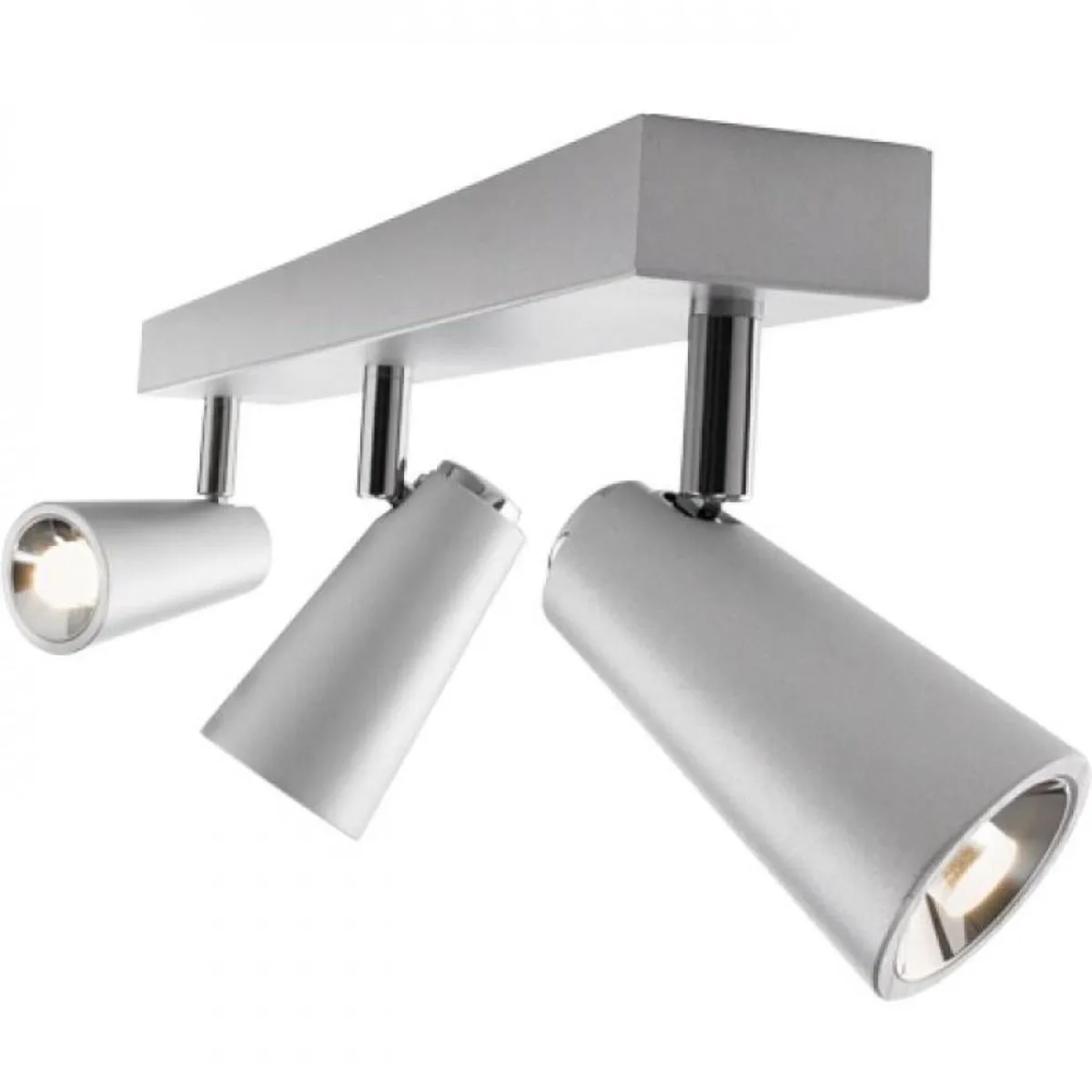 Philips Ledino Deltys Plafondspot - 3x5W Aluminium Grijs