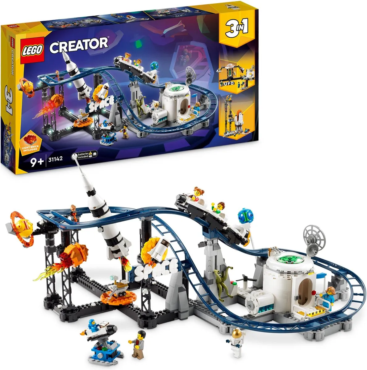 LEGO Creator 3in1 Ruimteachtbaan 31142 - 874 Stukken