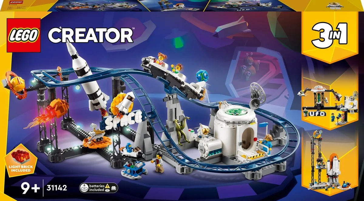 LEGO Creator 3in1 Ruimteachtbaan 31142 - 874 Stukken