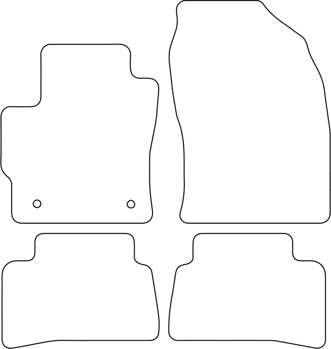 Toyota Corolla Cross Velours Vloermatten - Zwart
