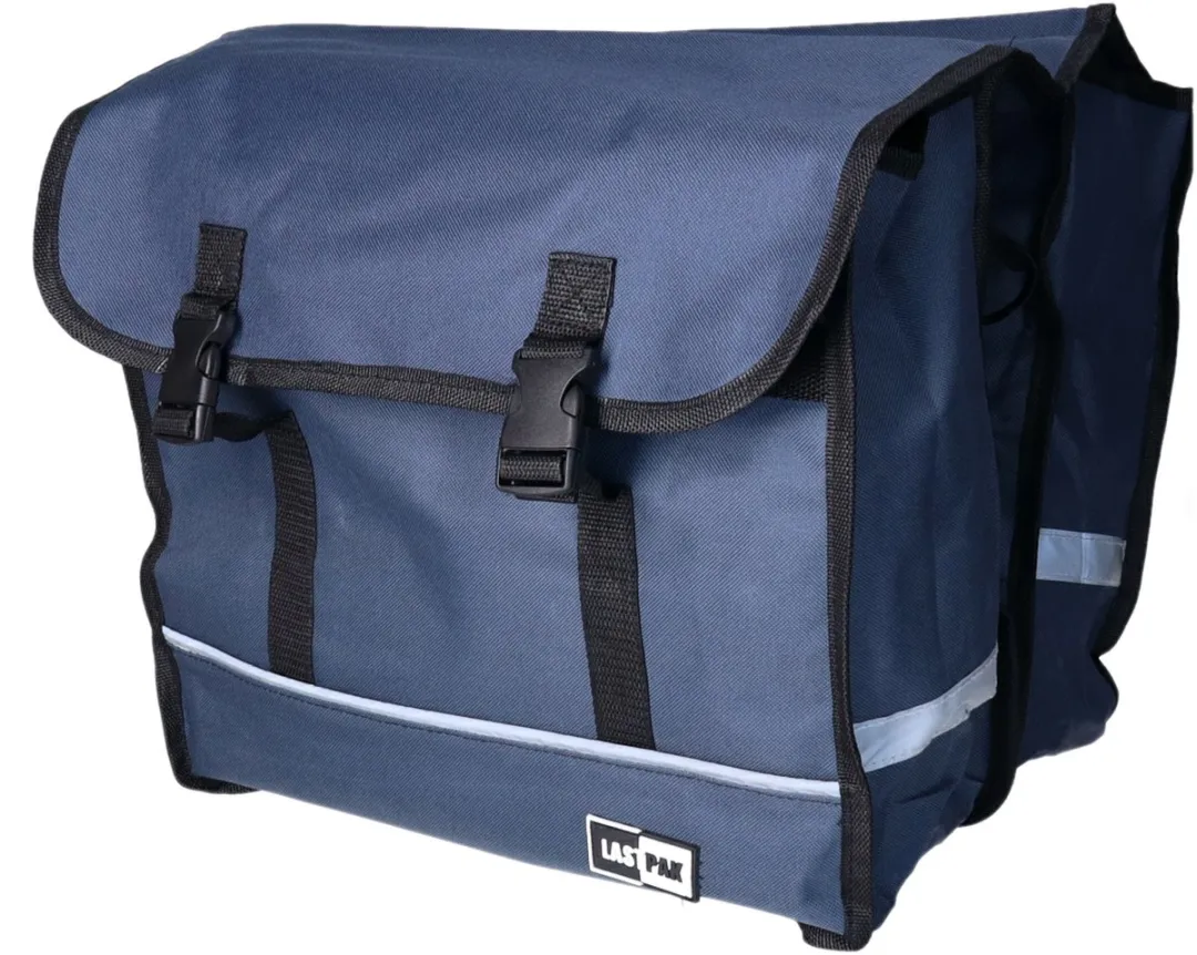 Lastpak Dubbele Fietstas 35L - Blauw
