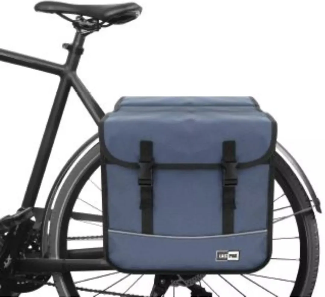 Lastpak Dubbele Fietstas 35L - Blauw