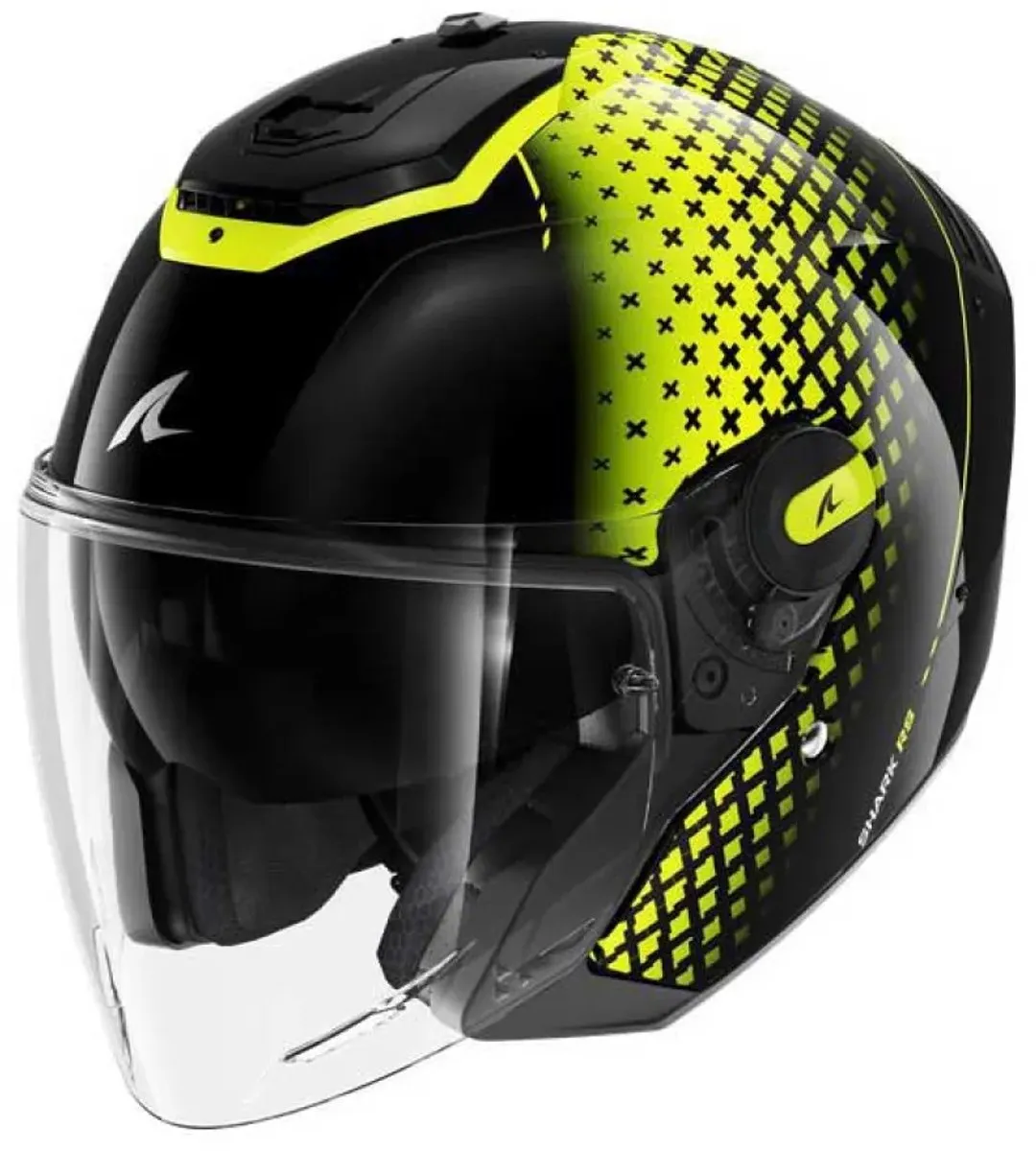 Shark RS Jet Stride Jethelm - Maat S - Zwart Geel - afbeelding 6 van 6