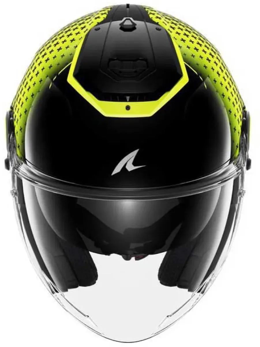 Shark RS Jet Stride Jethelm - Maat S - Zwart Geel