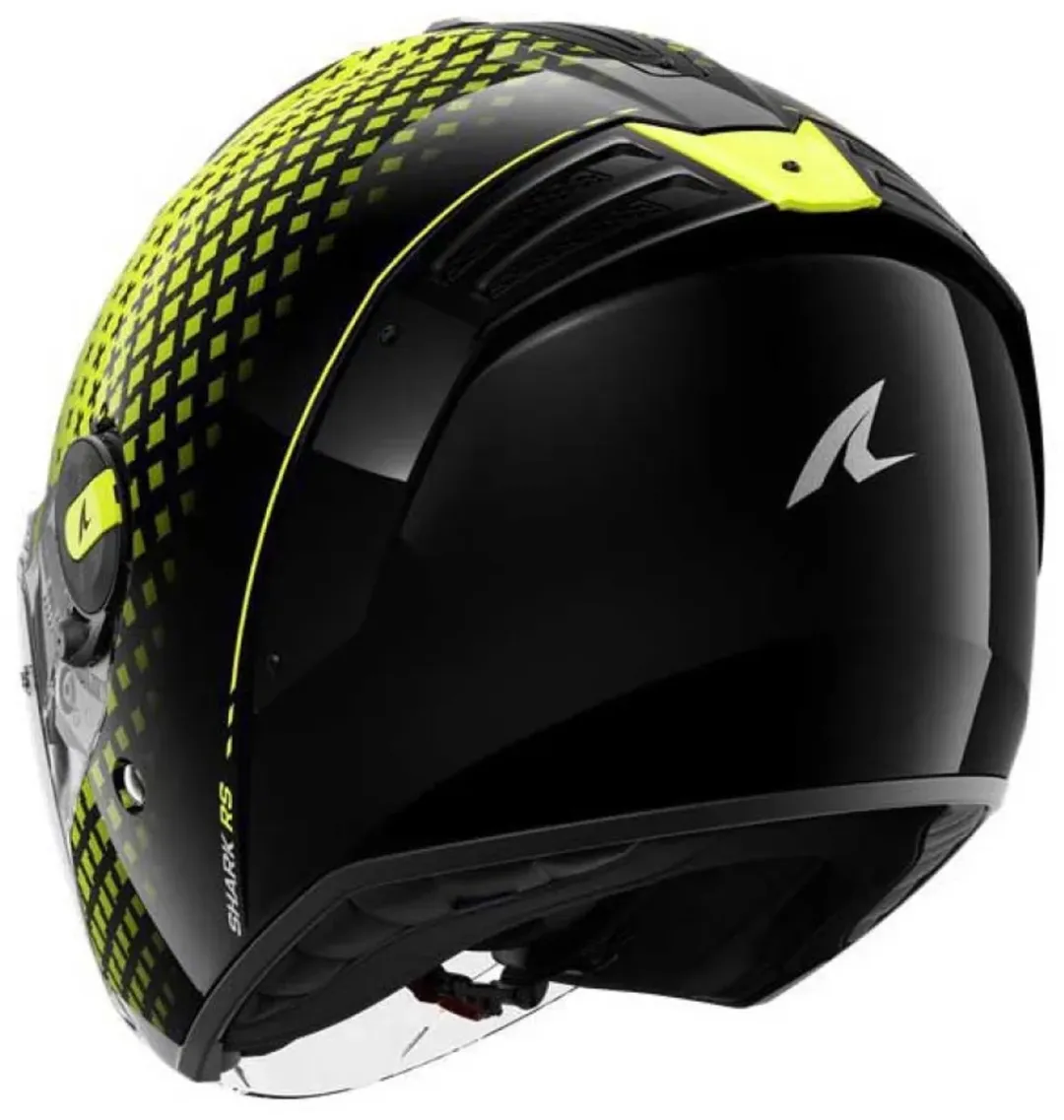 Shark RS Jet Stride Jethelm - Maat S - Zwart Geel