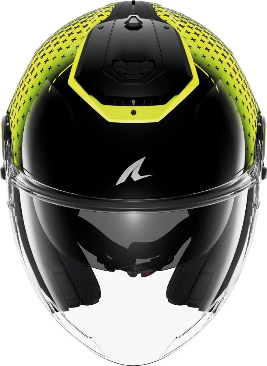 Shark RS Jet Stride Jethelm - Maat S - Zwart Geel