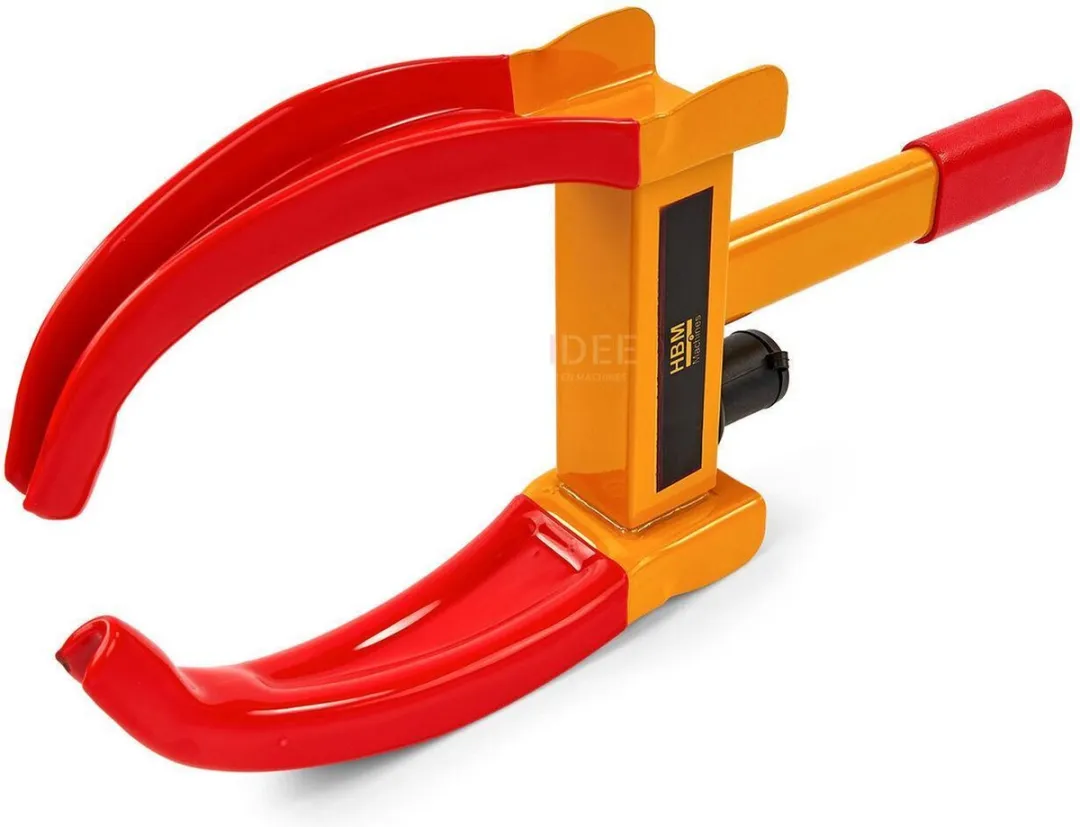 HBM Universele Wielklem 185-290mm - Met slot - Geel/Zwart/Rood