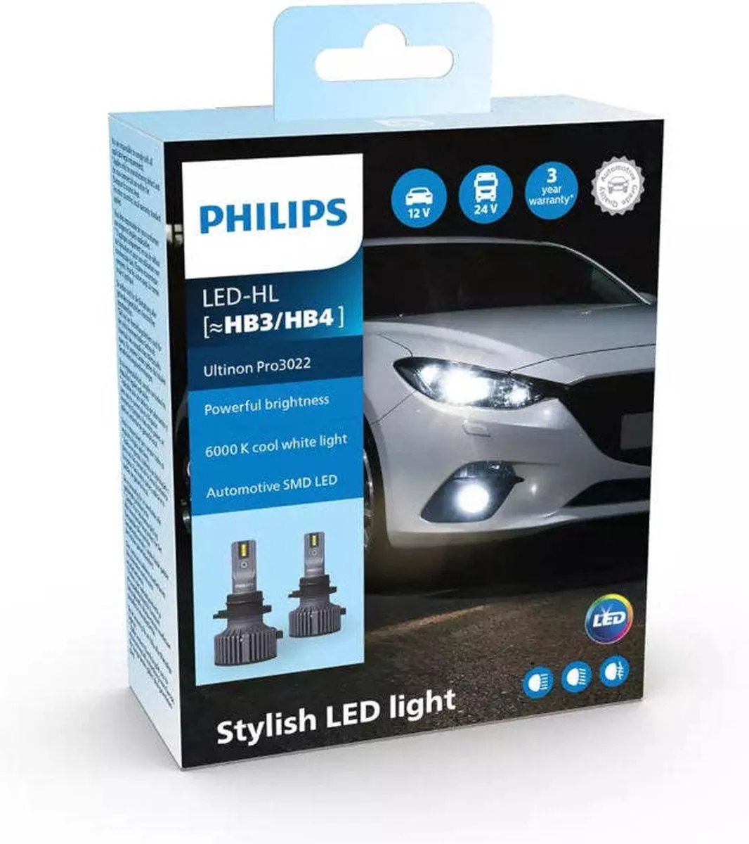 Philips Ultinon Pro3022 LED-HL HB3/HB4 Set