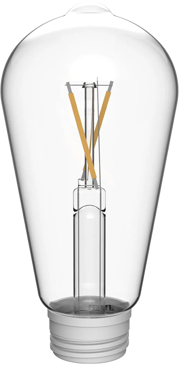 Philips vervangbare Filament lamp voor Solar buitenlampen - Klassiek ontwerp - Warmwit licht 2700K - Zonne-energie