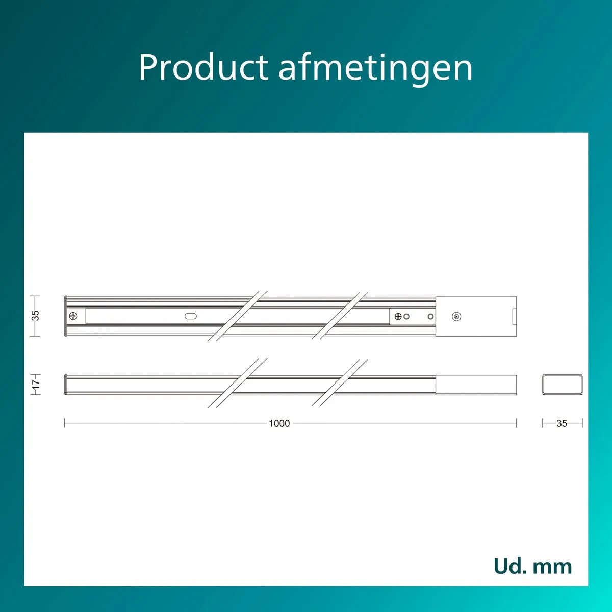 Philips EasyLink Railverlichting 1m - Wit