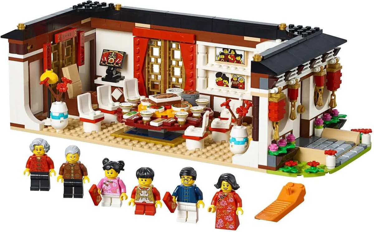 LEGO Chinese New Year's Eve Dinner 615 Stukken - 6 Minifiguren - afbeelding 6 van 6