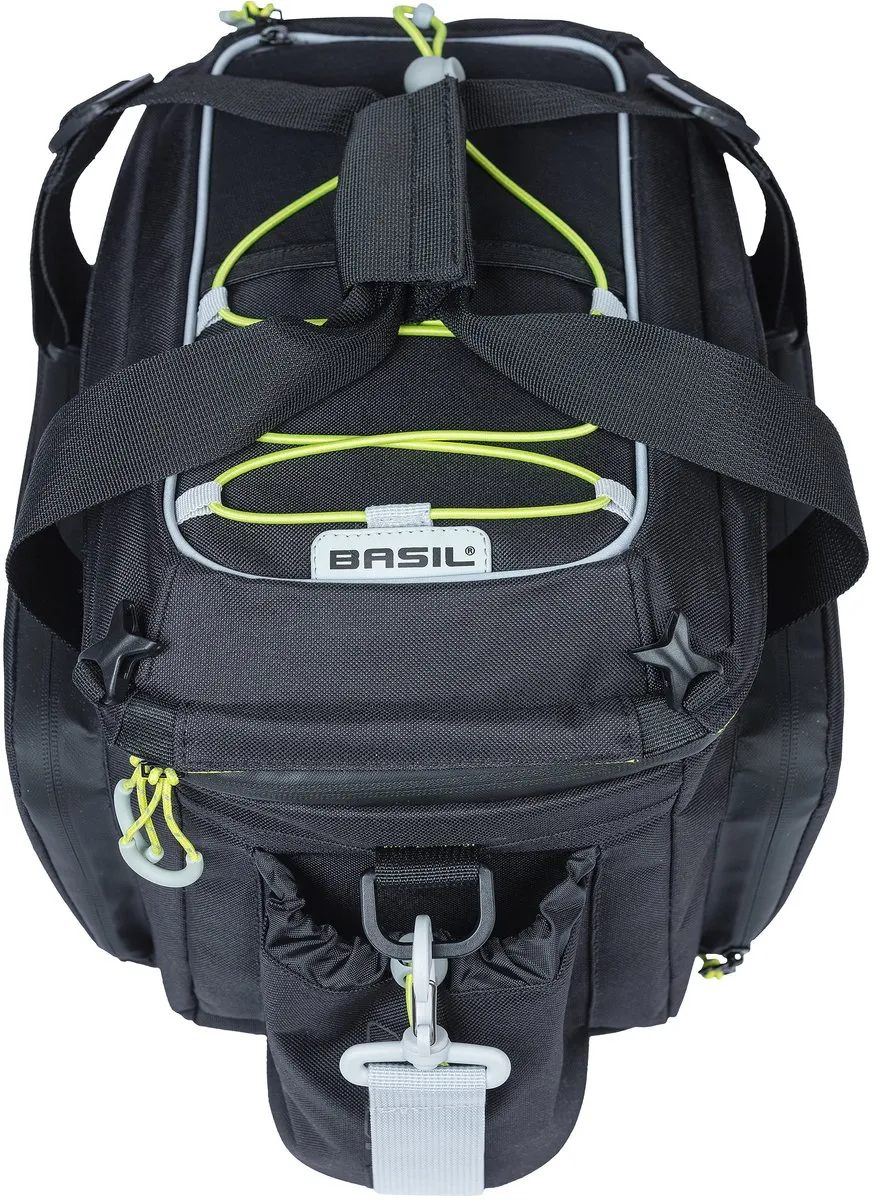Basil Miles XL Pro Trunkbag 36L - E-bike - Zwart/Lime