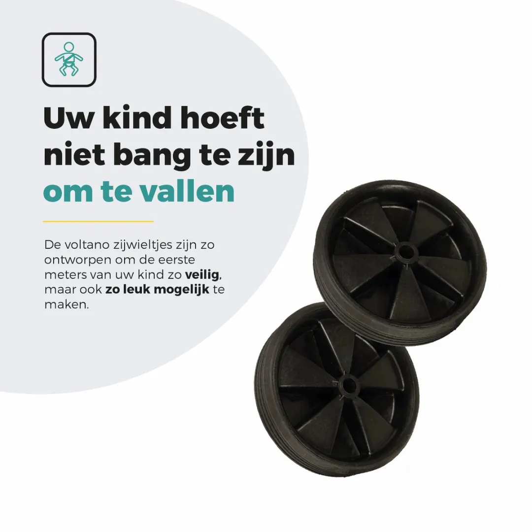 Voltano Zijwieltjes 12-20 Inch - Zwart - afbeelding 6 van 6