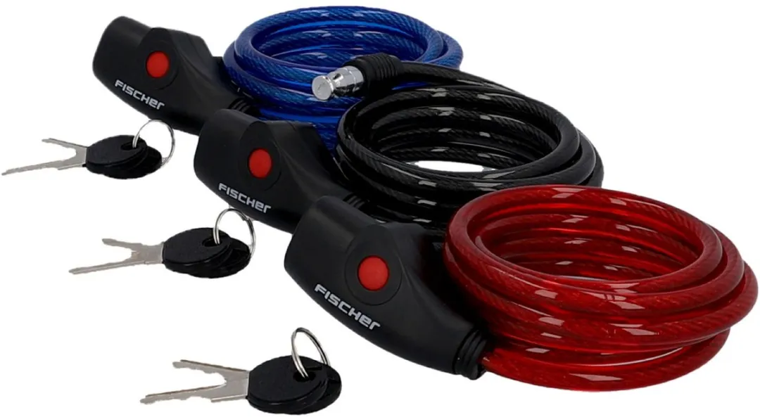 Fischer Spiraalslot 180cm - 3 Stuks Multicolor