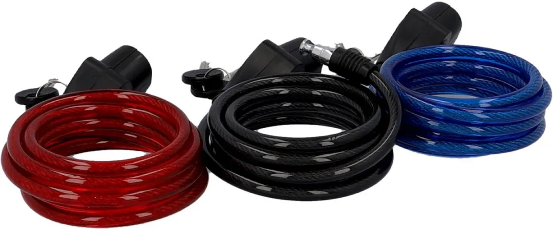 Fischer Spiraalslot 180cm - 3 Stuks Multicolor