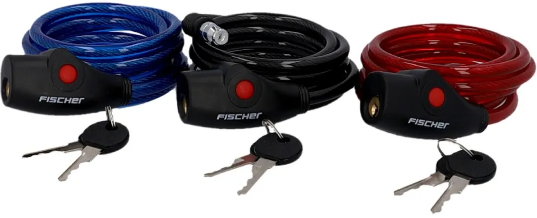 Fischer Spiraalslot 180cm - 3 Stuks Multicolor