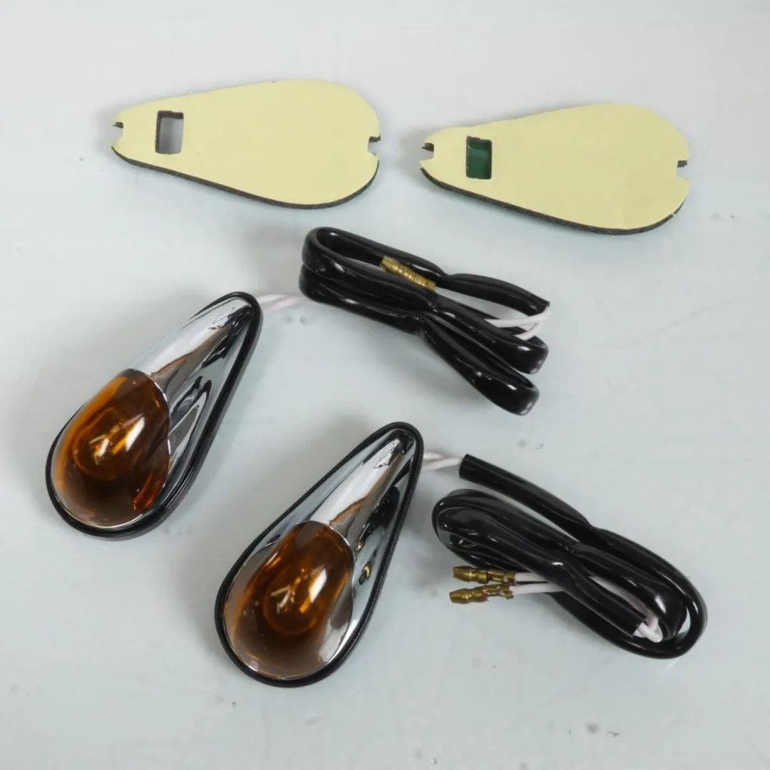 Dolce & Gabbana Clignotant Goute d'Eau - Motorfiets/Scooter - Chroom Oranje Gerookt