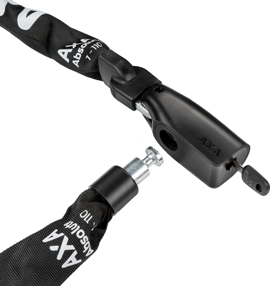 AXA Absolute 7-110 Kettingslot 110cm - Zwart
