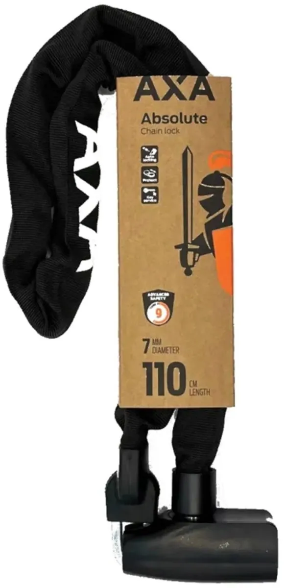 AXA Absolute 7-110 Kettingslot 110cm - Zwart