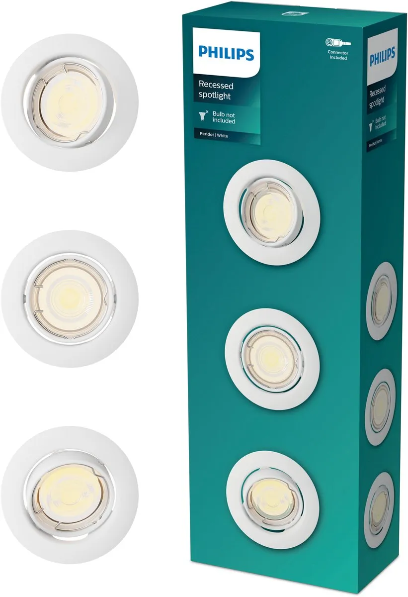 Philips Peridot Inbouwspot GU10 3-pack