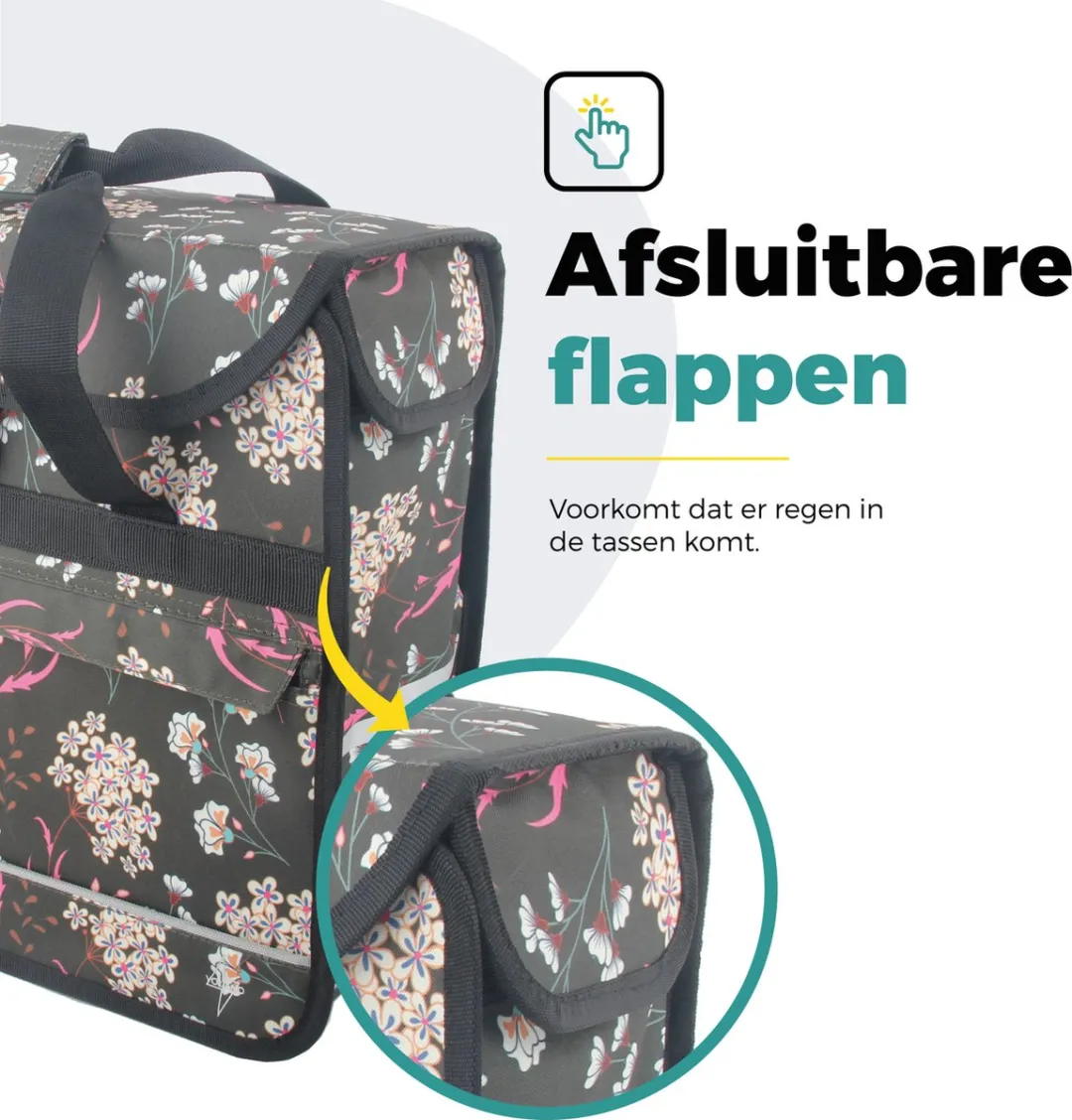 Voltano Enkele Shopper Fietstas 17L - Pink Elegance