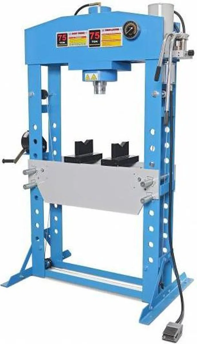 HBM 75 Ton hydraulische en pneumatische werkplaatspers